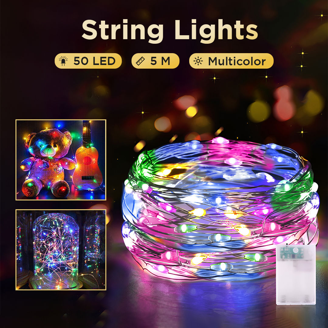 Gambar produk Lampu Hias String Lights Battery Box 50 LED 5M