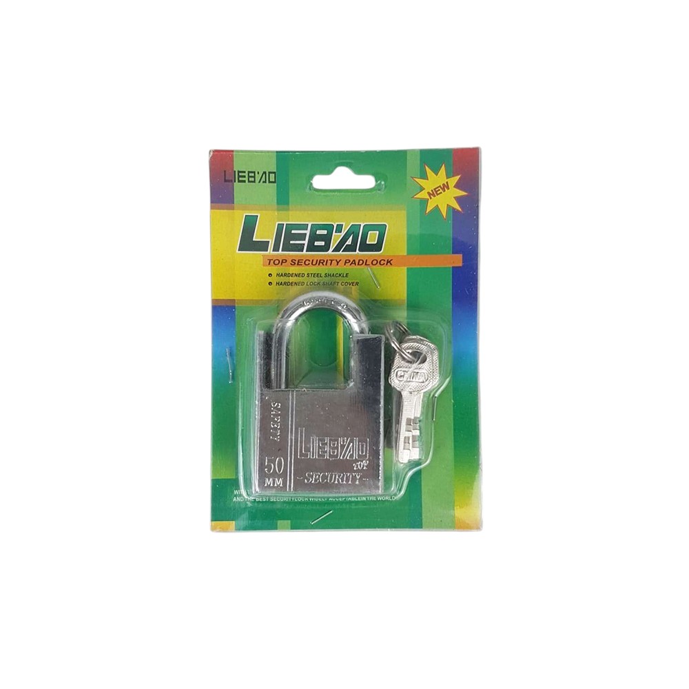 Gambar produk LIEBAO Gembok Rumah Anti Maling House Padlock Hardened Steel 50mm - LB-050