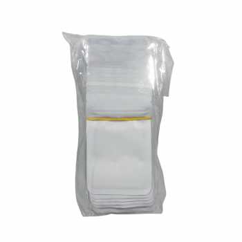 Gambar produk Ludth Plastik Seal Zip Lock Aluminum Plated Frosted Zipper Bag 100 PCS S - INU37