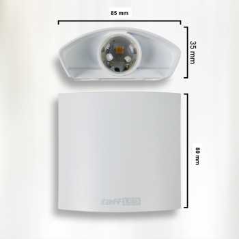 Gambar produk TaffLED Lampu Dinding Hias Outdoor Aluminium 2W 2 LED Warm White - RL-B15-2