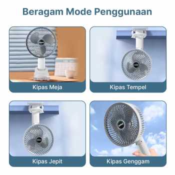 Gambar produk SUPER Kipas Angin Meja Portable Desk Fan USB 6.5 Inch 4.5W - AG-41