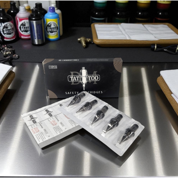 Gambar produk DMTATTOO Jarum Tato Sekali Pakai Cartridge 0.35mm 10 PCS - 1207RL