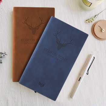 Gambar produk Toddi Buku Jurnal Leather Notebook Diary 68GSM 200 Halaman Grid A6 - CW-5026