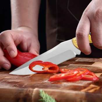 Gambar produk KNIFEZER Pisau Daging Stainless Steel Thawing Forged Butcher Knife - G233
