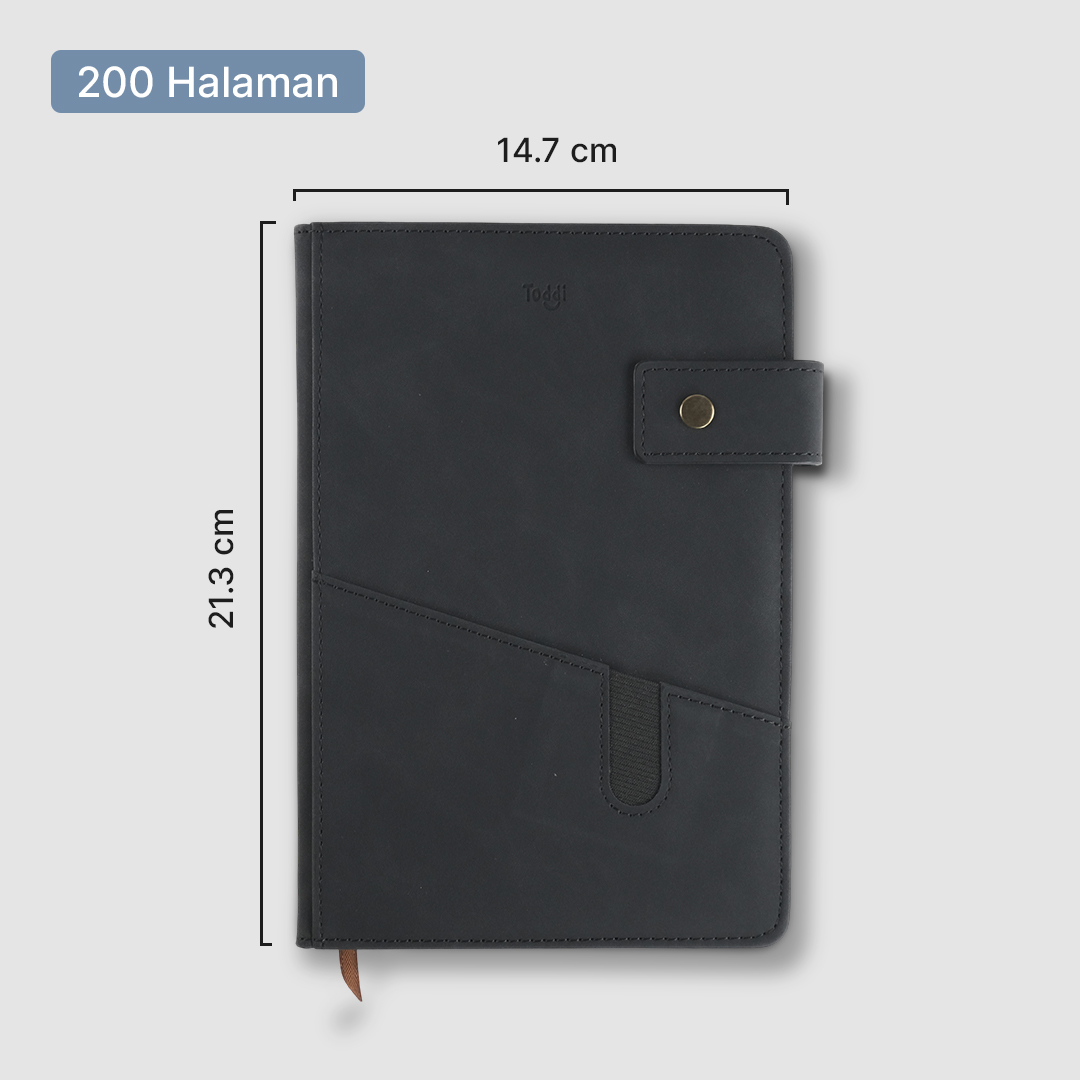 Gambar produk Toddi Buku Jurnal Hardcover Notebook Diary 80 GSM 200 Halaman A5 - TD157