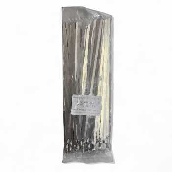 Gambar produk ISFRIDAY Kabel Ties Stainless Steel Anti Karat Multifungsi 100 PCS 4.6x250mm - IF10