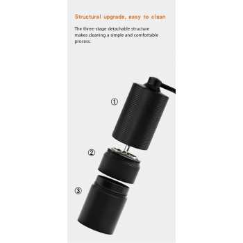 Gambar produk IZL Alat Penggiling Kopi Manual Seven Angle Grinding Coffee CNC - 8058