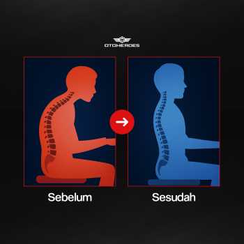 Gambar produk OTOHEROES Bantal Punggung Kursi Mobil Lumbar Support Memory Foam - DK-1