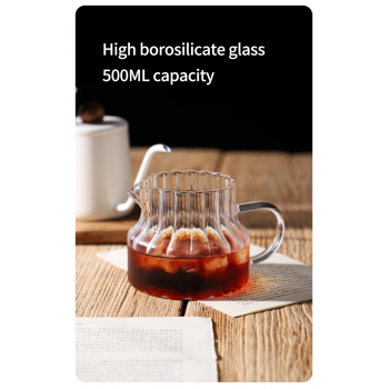 Gambar produk Bincoo Pour Over Coffee Server Borosilicate Glass Carafe 500ml - B-5ML