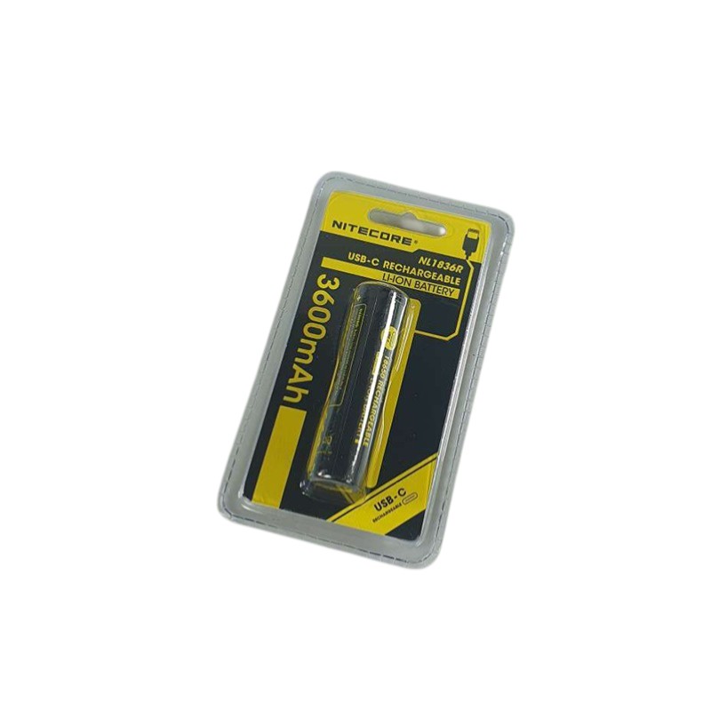 Gambar produk NITECORE Baterai Rechargeable 18650 Li-Ion 3.6V 3600mAh 1 PCS - NL1836R