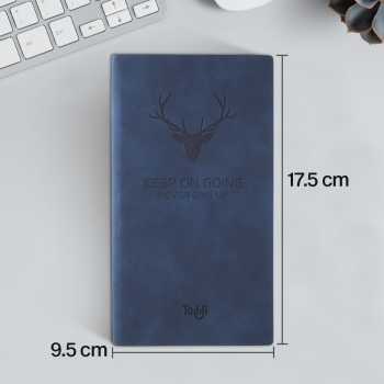 Gambar produk Toddi Buku Jurnal Leather Notebook Diary 68GSM 200 Halaman Grid A6 - CW-5026