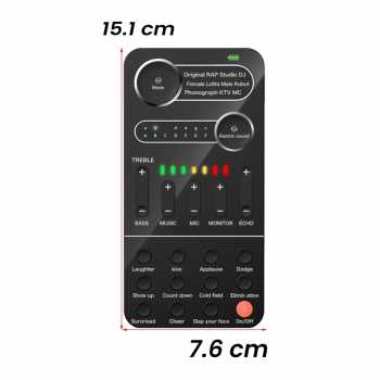 Gambar produk Myazs Voice Changer Sound Effect Live Portable Alat Perubah Suara - K9