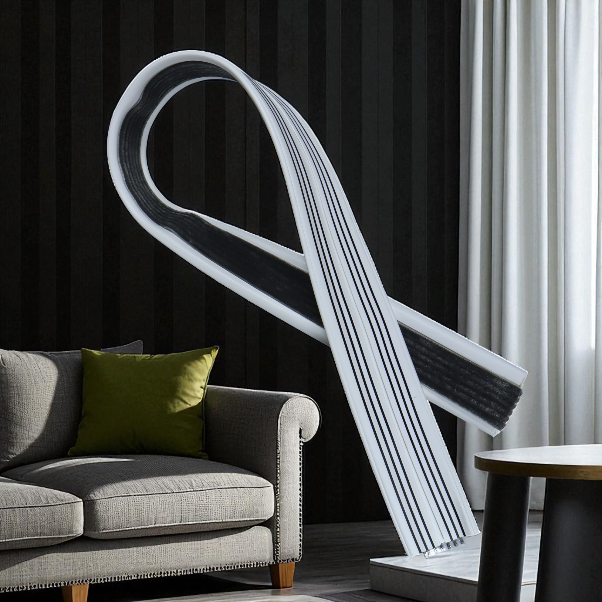 Gambar produk DTIAO Lis Pintu Penghalang Debu Serangga Under Door Seal Strip 93cm - DT4I