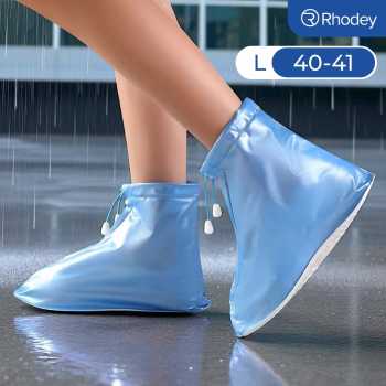 Gambar produk Rhodey Jas Hujan Sepatu Anti Air Shoes Cover PVC with Zipper L - XZ899