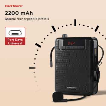 Gambar produk Taffware Megaphone Mikrofon Penguat Suara Tourguide Speaker 125dB - K300