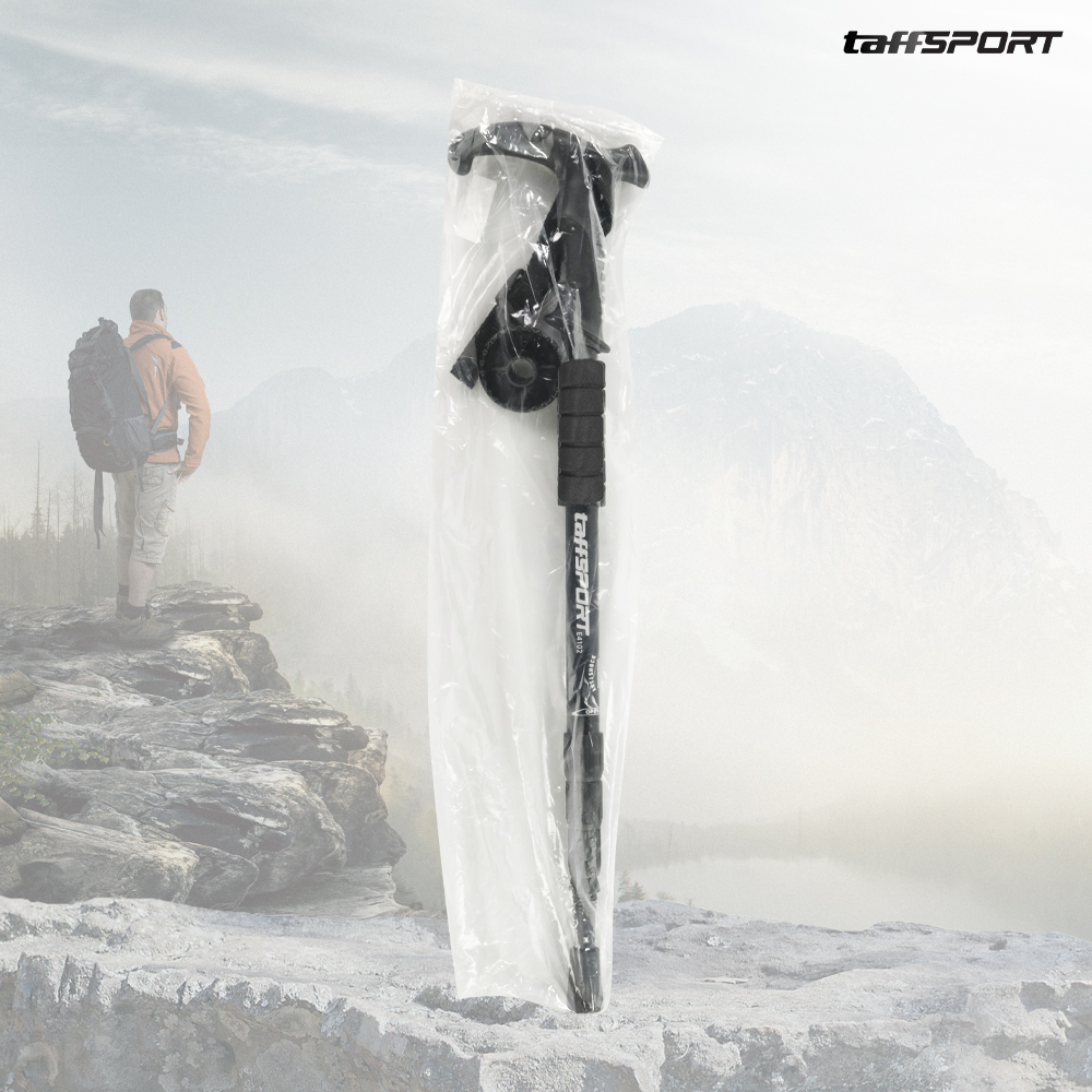 Gambar produk TaffSPORT Tongkat Hiking Telescopic Trekking Pole Aluminium 110cm - E4102