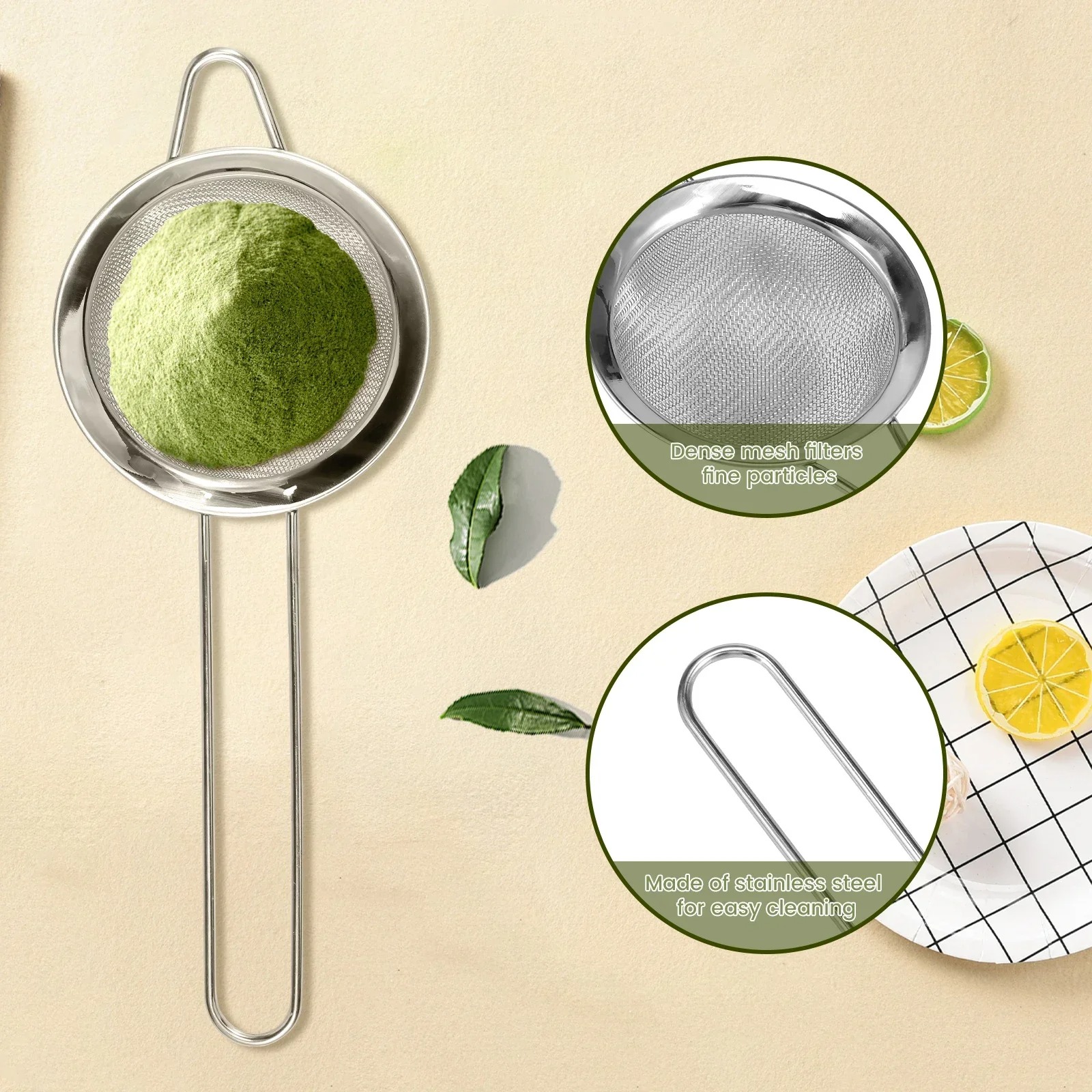 Gambar produk Baiben Li Chasen Bamboo Whisk Matcha 78 Thread Pengaduk Teh 4in1 - B41
