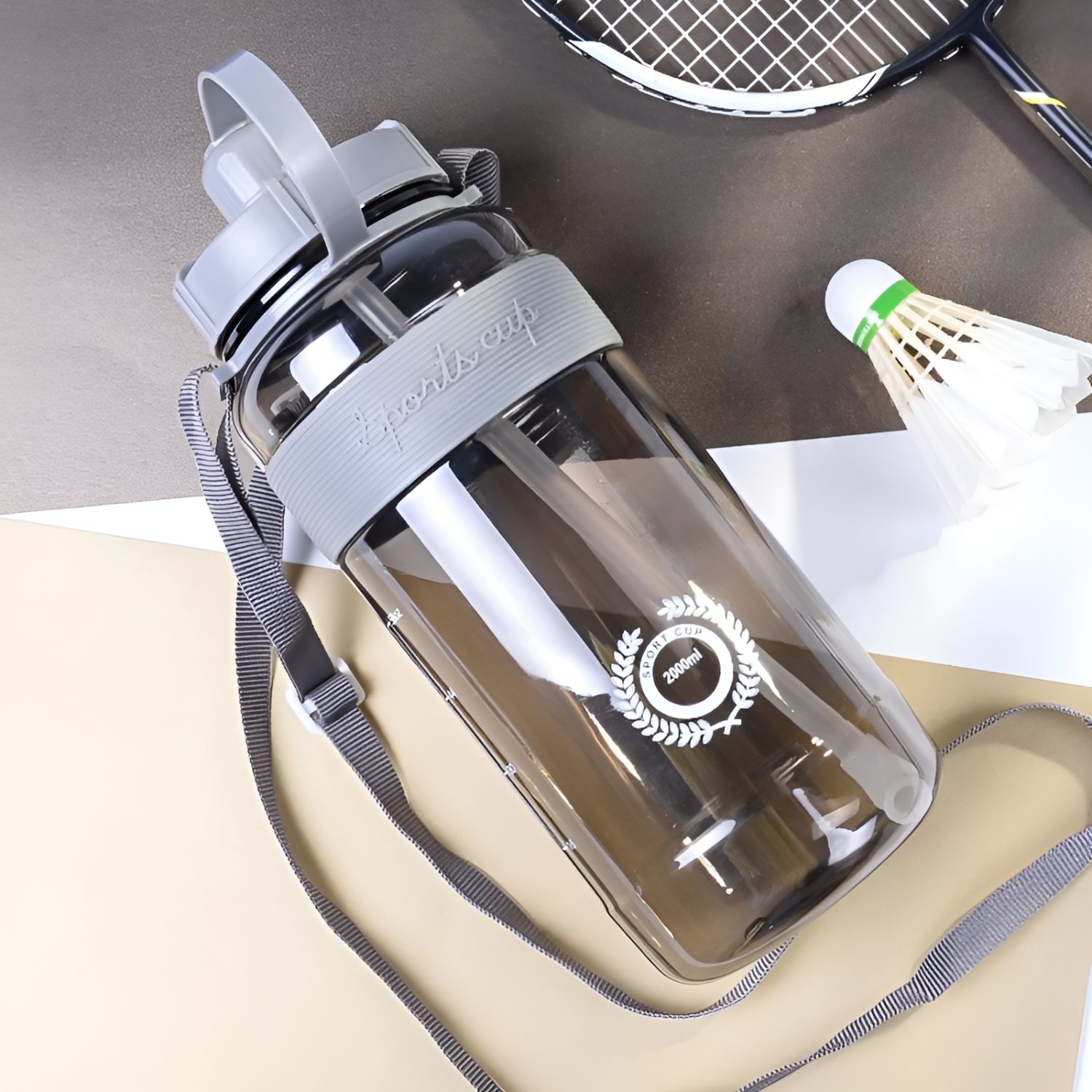 Gambar produk Niehaina Botol Minum Plastik Sport Water Bottle with Straw 2L - HA437