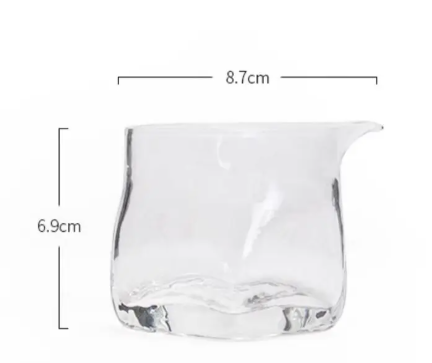 Gambar produk GLAADMORE Gelas Teko Teh Pitcher Zen Heat Tea Hammer Pattern 180ml - GLA2