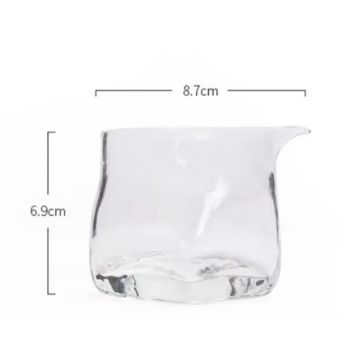 Gambar produk GLAADMORE Gelas Teko Teh Pitcher Zen Heat Tea Hammer Pattern 180ml - GLA2