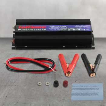 Gambar produk Taffware Power Inverter Mobil Pure Sine Wave DC 12V to AC 220V 2000W - NBQ2000W