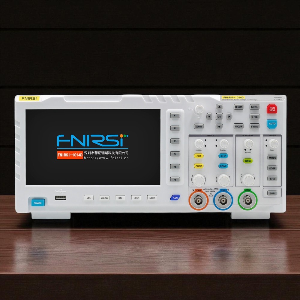 Gambar produk FNIRSI Digital Oscilloscope 2in1 Dual Channel 100MHz 1GSa/s 7 Inch - 1014D