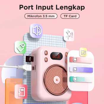 Gambar produk Little Bee Speaker Pinggang Bluetooth Voice Amplifier Wired 8W - S22