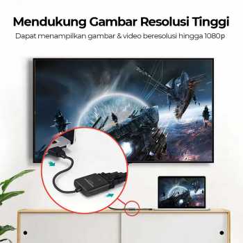 Gambar produk Taffware Adaptor HDMI ke VGA Female dengan Audio - HD008-1