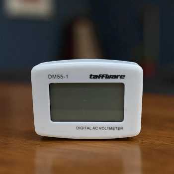 Gambar produk Taffware Alat Pengukur Listrik Voltmeter Digital AC EU Plug 110-300V - DM55-1