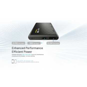 Gambar produk NITECORE Power Bank PD QC Carbon Fiber IPX7 Dual USB 22.5W 10000mAh - NB Plus