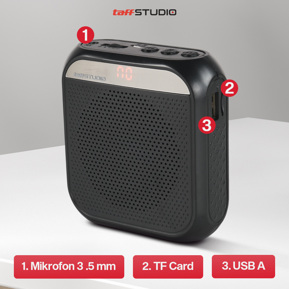 Gambar produk TaffSTUDIO Penguat Suara Active Speaker Megaphone Tourguide Amplifier - K6