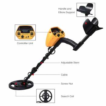 Gambar produk TECLUNG Pendeteksi Logam Metal Detector Waterproof Adjustable 3 Mode - GTX5030G