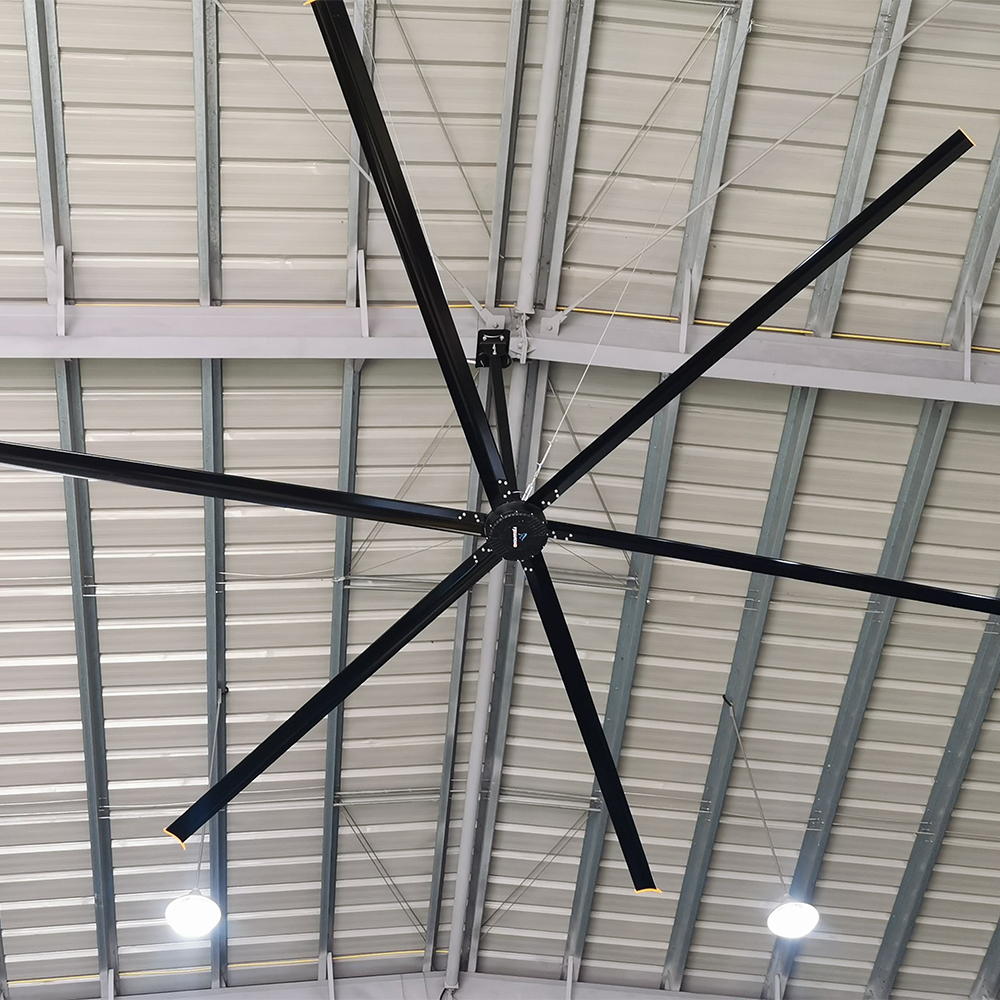 Gambar produk FUJIAN Kipas Angin Gantung Plafon Industrial Ceiling Fan HVLS 380V 4.2M - F38