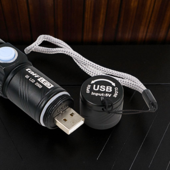 Gambar produk TaffLED Senter LED Mini Zoom Flashlight USB Rechargeable Q5 2000 Lumen