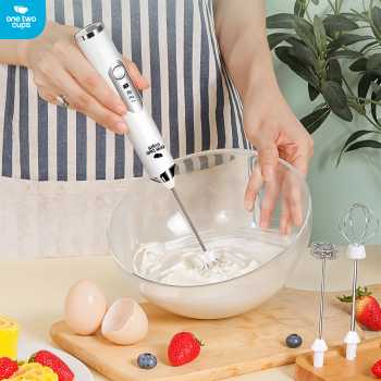 Gambar produk One Two Cups Hand Mixer Mini 2in1 Pengocok Telur Whisk Milk Frother - HM23