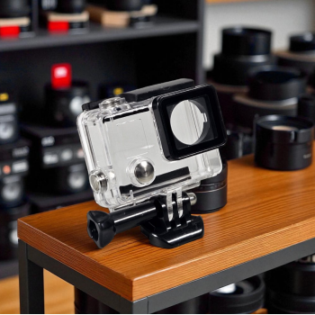 Gambar produk Dazzne Waterproof Flat Button Housing Case For GoPro Hero 4 - DZ-307