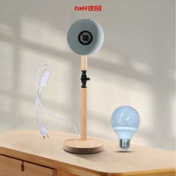 Gambar produk TaffLED Lampu Meja Belajar LED Model Nordic Wooden Art 5W Warm White - PK407