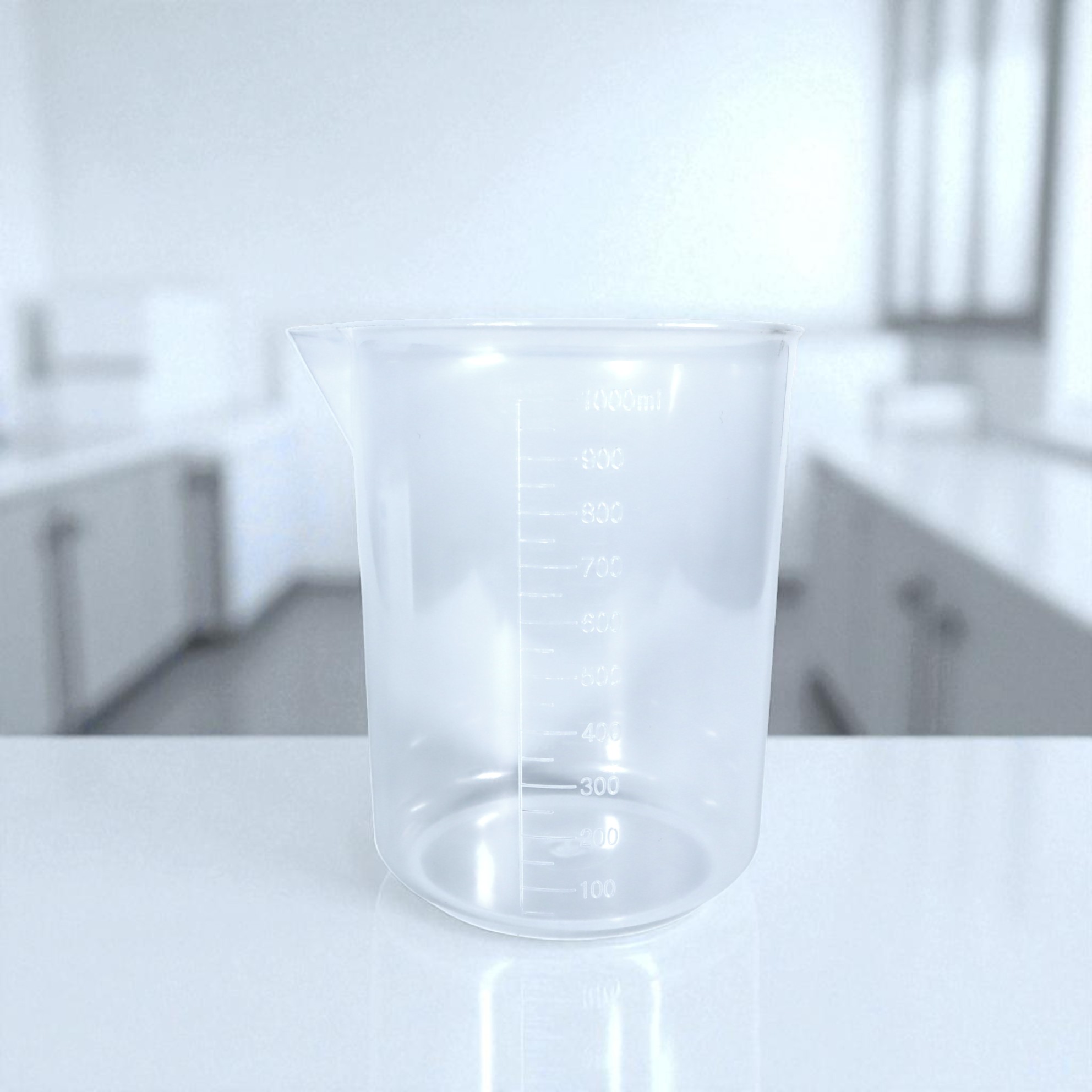 Gambar produk BURSON Gelas Ukur Plastik Dapur Laboratorium Measuring Cup 1000ml - B4