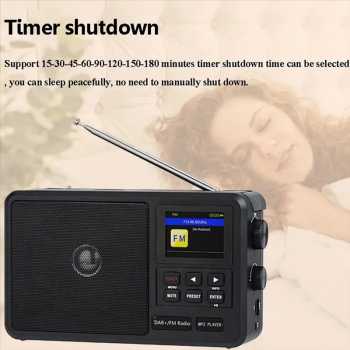 Gambar produk AGOAL Radio Digital Portable DAB FM Bluetooth Alarm with LCD Screen - CS-806