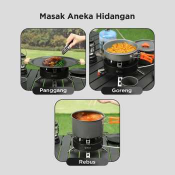 Gambar produk Mounchain Kompor Gas Portable Lipat Outdoor 5 Burner Camping Stove - MC545