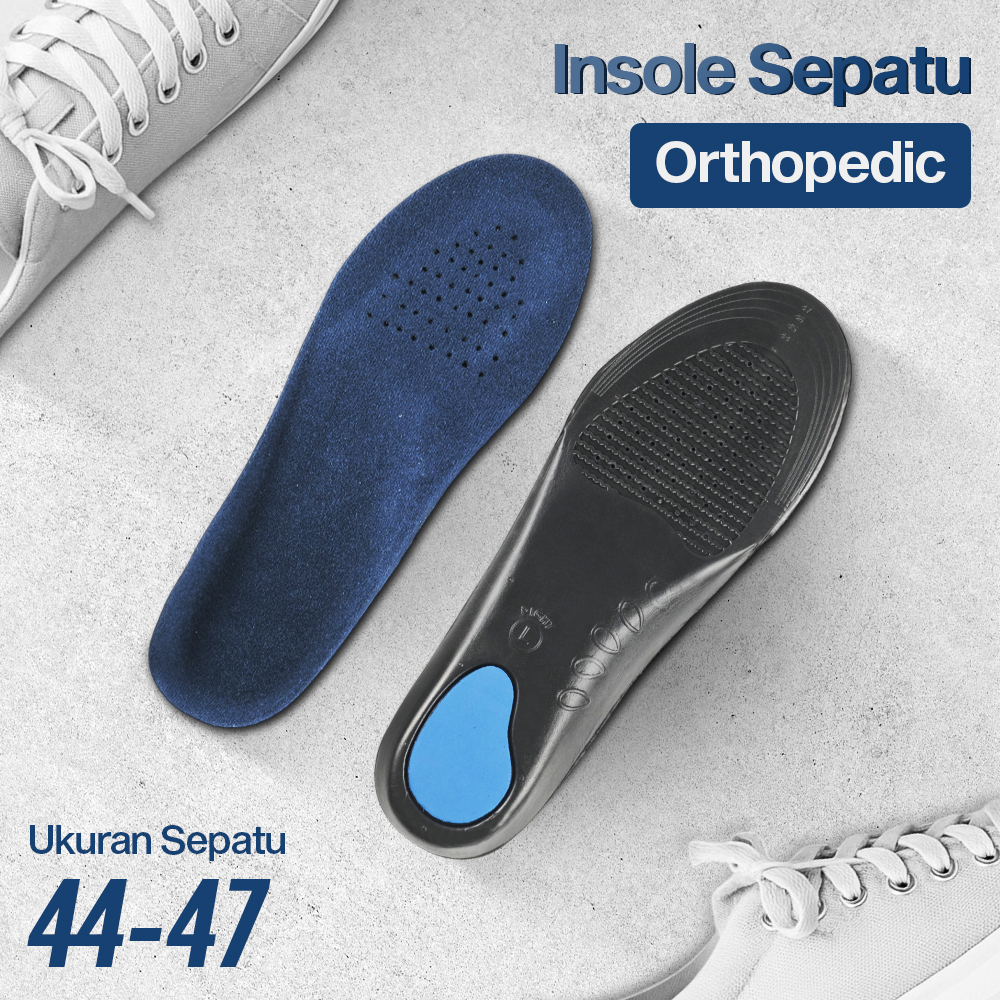 Gambar produk Insole Sepatu Alas Kaki Orthopedic EVA Flatfoot Massage 44-47 - E003