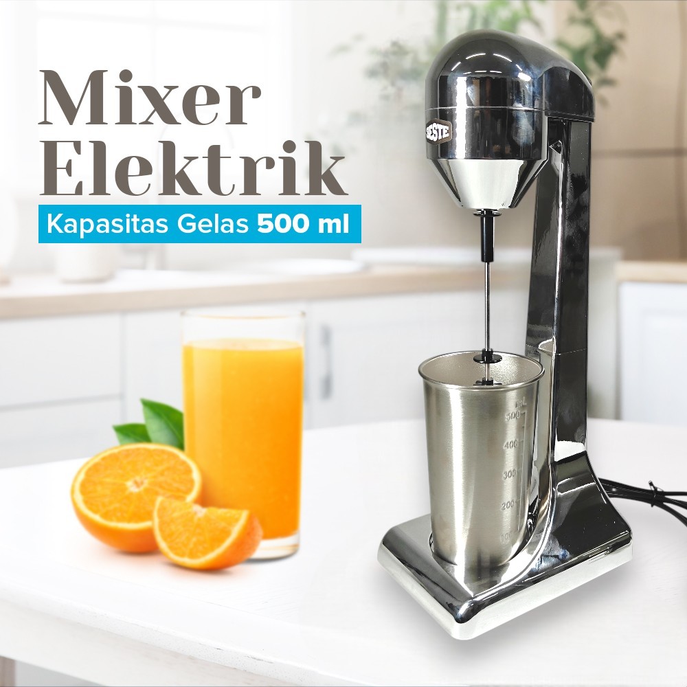 Gambar produk Trieste Mixer Elektrik Alat Pengaduk Pengocok Minuman Otomatis 100W - HSM-705S