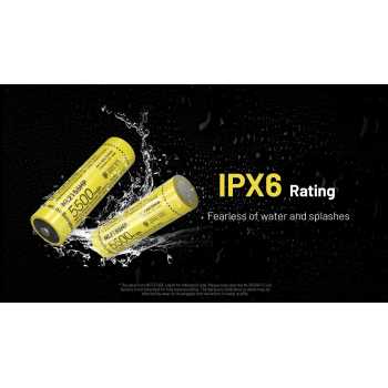 Gambar produk NITECORE Baterai 21700 High Performance Battery 20A 5500mAh IPX6 - NL2155HP