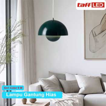 Gambar produk TaffLED Lampu Gantung Hias Flower Bud Pendant Light 3in1 Color 9W - BB9