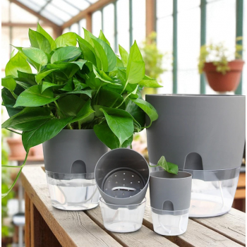 Gambar produk Olize Pot Tanaman Hias Self Watering Flower Pot Hydroponics Plants M - A705/A707