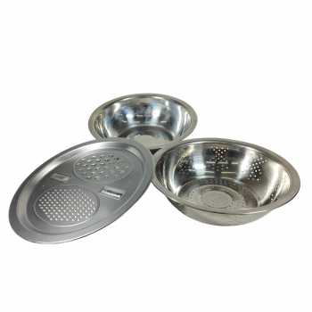 Gambar produk Slight Parutan Pengiris Sayur Serbaguna 3in1 Slicer Draining Basket - INU160