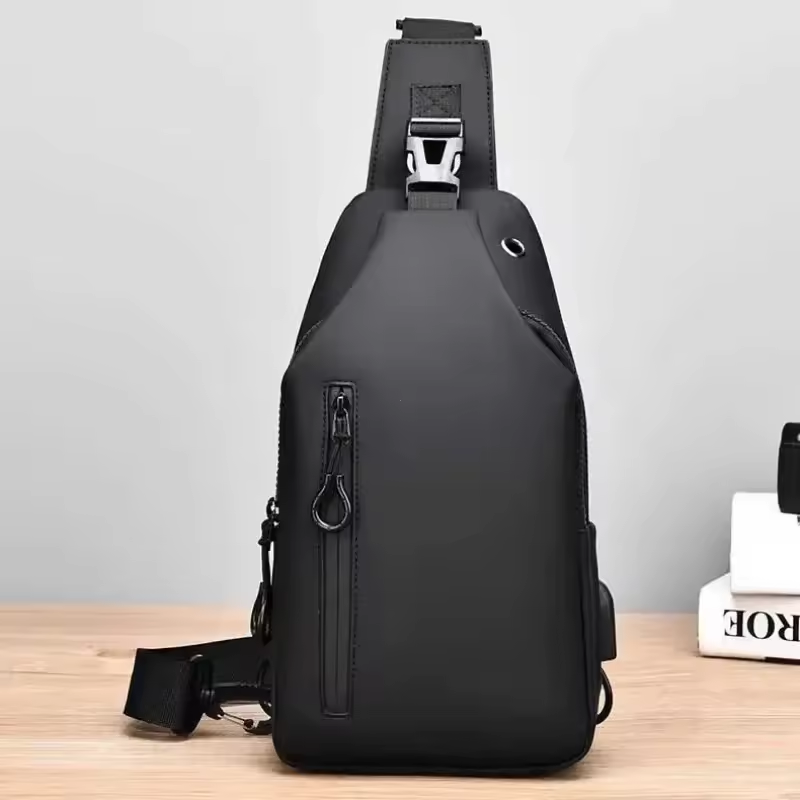 Gambar produk FMA Tas Selempang Fashion Sling Bag Pria with USB Charging Port - FM-US2
