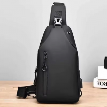 FMA Tas Selempang Fashion Sling Bag Pria with USB Charging Port - FM-US2