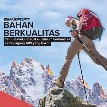 Gambar produk TaffSPORT Tongkat Hiking Telescopic Trekking Pole Aluminium 110cm - E4102