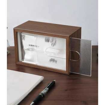 Gambar produk TWL Kotak Tisu Kayu Minimalist Wooden Tissue Box - T-19